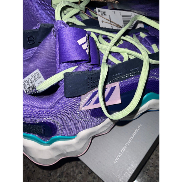 Women’s Exhibit B Active Adidas Basketball Sneakers Size 8.5 - Picture 10 of 12